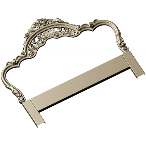 Baroque Headboard Crest - STL 3D Model for CNC Milling