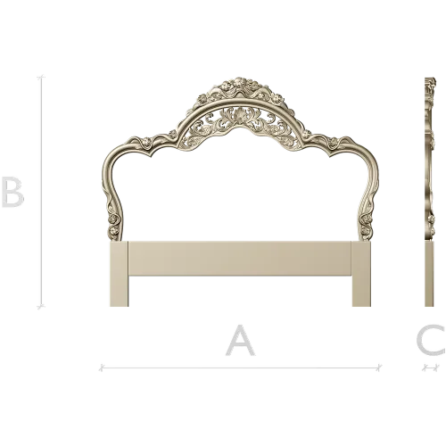 Baroque Headboard Crest - STL 3D Model for CNC Milling