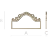 Aurora Rococo Crest - STL 3D model for CNC headboard ornament