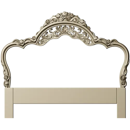 Versailles Floral Headboard STL 3D Model for CNC