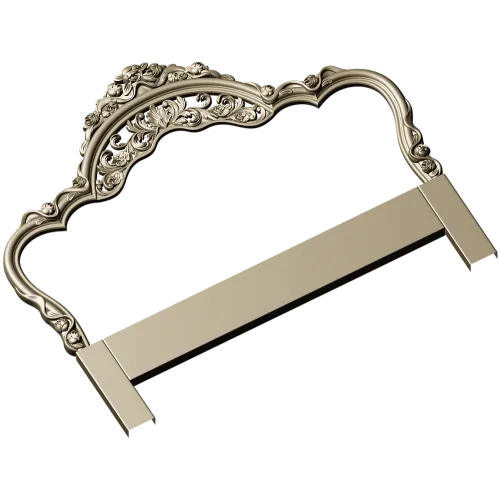 Versailles Floral Headboard STL 3D Model for CNC
