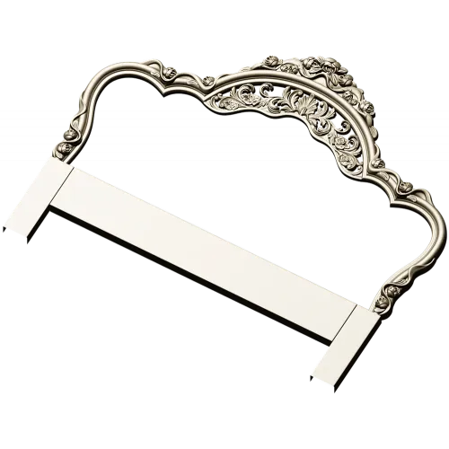 Versailles Floral Headboard STL 3D Model for CNC