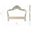 Versailles Floral Headboard STL 3D Model for CNC
