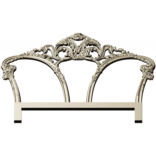 Rococo Triple Arch Headboard STL 3D model for CNC