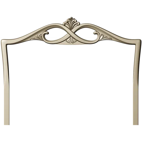 Headboard crest STL for CNC router - ornate pediment 3D model