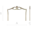 Headboard crest STL for CNC router - ornate pediment 3D model