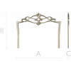 Вензельная корона для спинки кровати - 3D STL модель для ЧПУ