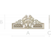 Baroque Headboard Crest - High-Relief STL 3D Model for CNC