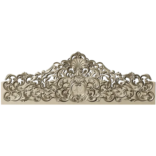 Imperial Filigree Crest - STL 3D model for CNC milling
