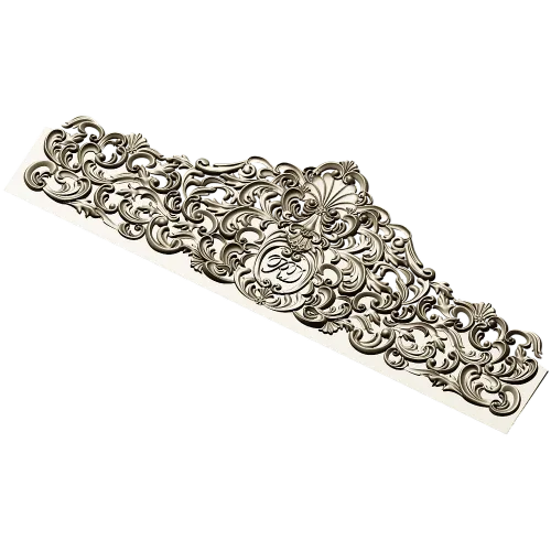 Imperial Filigree Crest - STL 3D model for CNC milling