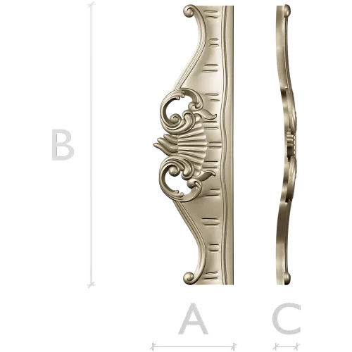 Regal Shell Rocaille Stretcher - STL 3D model for CNC