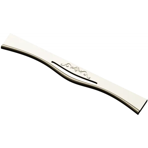 Classic Acanthus Wave Rail - STL 3D model for CNC