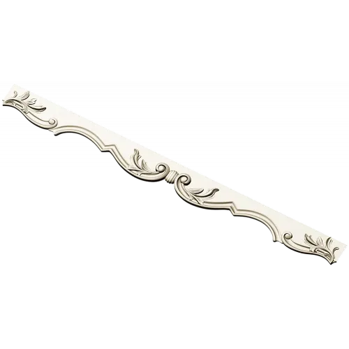Acanthus Scroll Rail - Decorative STL 3D Model for CNC