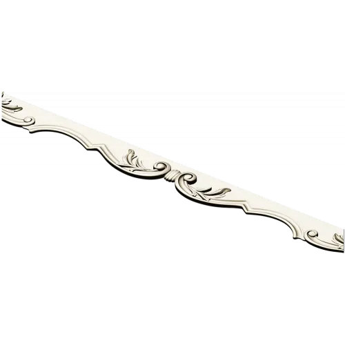 Acanthus Scroll Rail - Decorative STL 3D Model for CNC