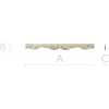 Acanthus Scroll Rail - Decorative STL 3D Model for CNC