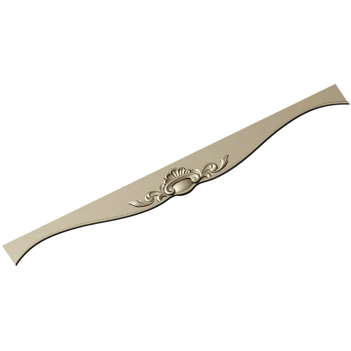 Regal Cartouche Rail STL 3D Model for CNC