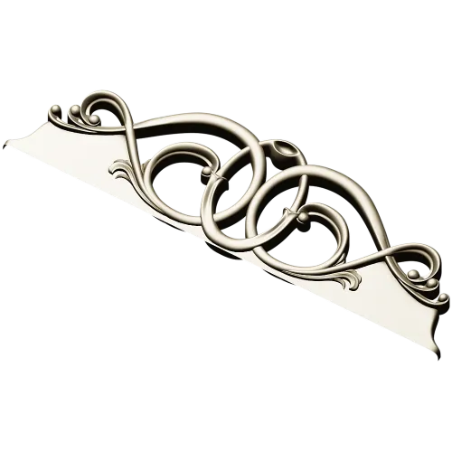 Regal Interlace ornamental frieze STL for CNC