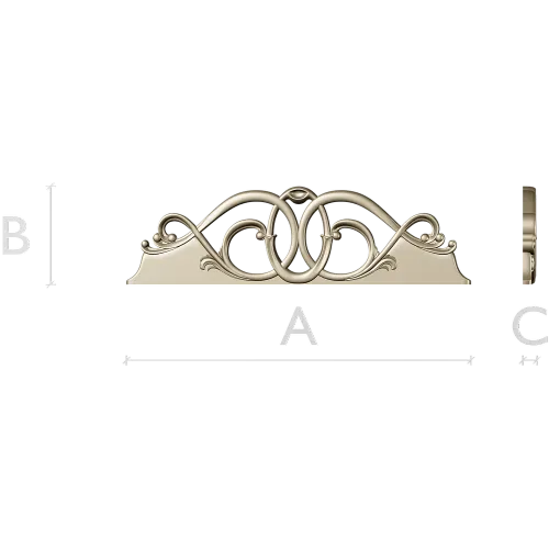 Regal Interlace ornamental frieze STL for CNC