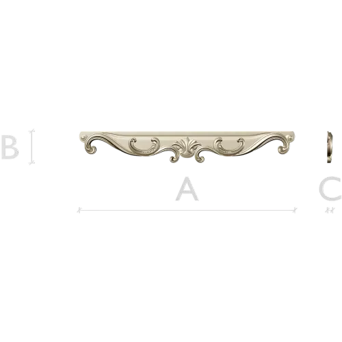 STL модель царги "Лирический вензель" - 3D модель STL для ЧПУ