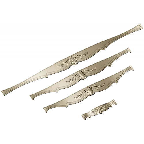 Rococo Stretcher Appliques - STL 3D Model for CNC