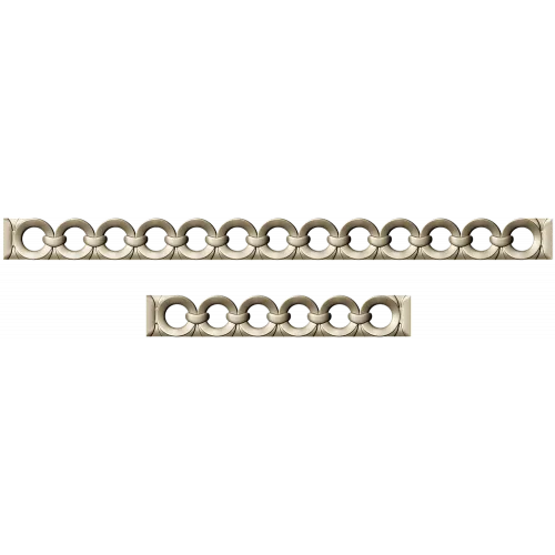 Carved Chain Frieze - STL 3D Model for CNC Decorative Borders