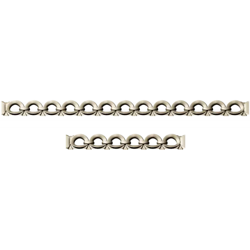 Carved Chain Frieze - STL 3D Model for CNC Decorative Borders