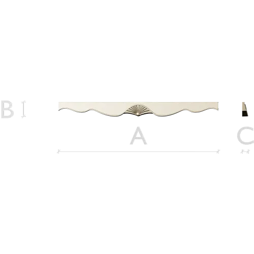 Фриз "Веер" - 3D модель в формате STL для ЧПУ