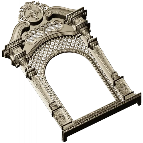 Киот "Крестослав" - 3D модель STL для ЧПУ