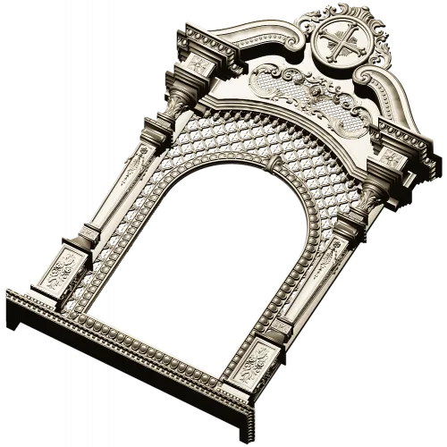 Киот "Крестослав" - 3D модель STL для ЧПУ