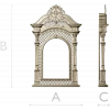 Киот "Крестослав" - 3D модель STL для ЧПУ