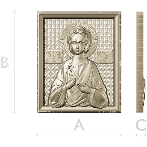 Икона Святой Артемий Веркольский - STL 3D модель для ЧПУ
