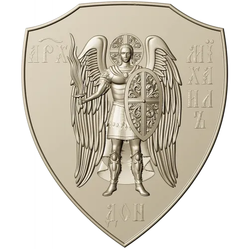 Archangel Michael shield - STL 3D model for CNC carving
