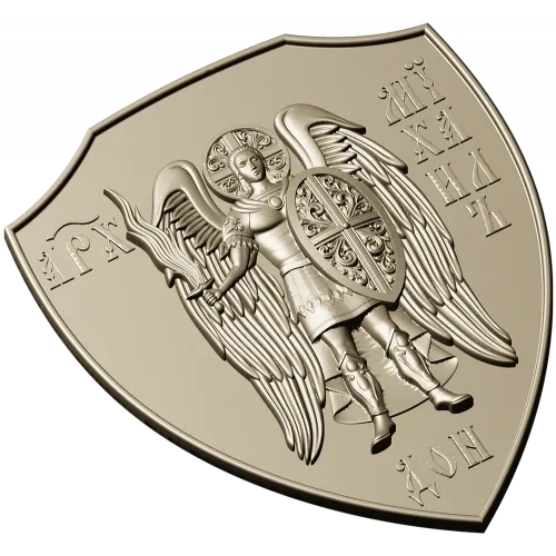 Archangel Michael shield - STL 3D model for CNC carving