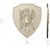 Archangel Michael shield - STL 3D model for CNC carving