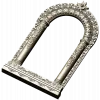 Киот арочный с растительным орнаментом - 3D STL для ЧПУ