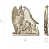 Ангел-хранитель у ясель - stl 3D модель для ЧПУ