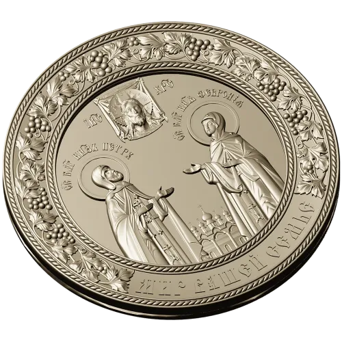 Медальон "Пётр и Феврония" - stl модель для ЧПУ