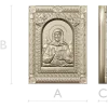 Saint Matrona of Moscow - detailed icon relief STL for CNC