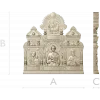 Иконостасный киот - рельефная 3D модель в формате STL