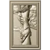 Hand of Jesus - high-relief framed panel STL for CNC carving