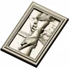 Hand of Jesus - high-relief framed panel STL for CNC carving