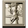 Hand of Jesus - high-relief framed panel STL for CNC carving