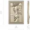 Hand of Jesus - high-relief framed panel STL for CNC carving