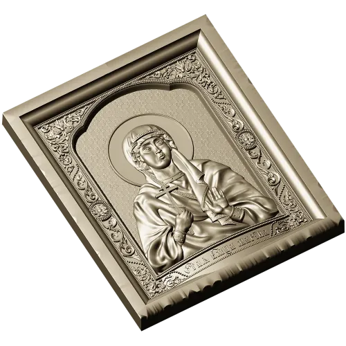 STL модель иконы Святой Великомученицы Марины для ЧПУ