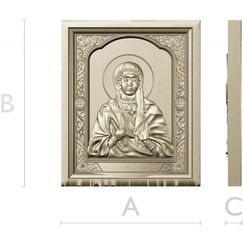 STL модель иконы Святой Великомученицы Марины для ЧПУ