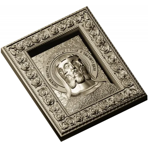 Holy Trinity Icon - 3D STL Panel for CNC