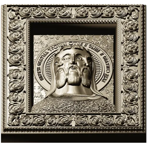 Holy Trinity Icon - 3D STL Panel for CNC