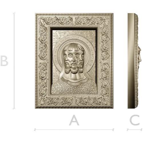 Holy Trinity Icon - 3D STL Panel for CNC