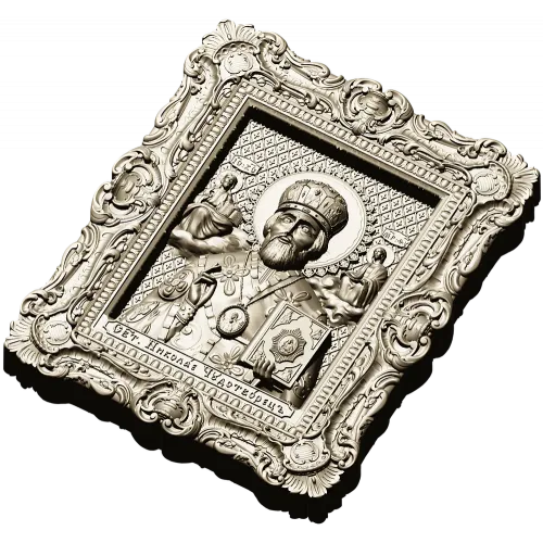 Икона Святой Николай Чудотворец - 3D модель STL для ЧПУ