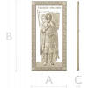 Saint Alexander Nevsky high-relief panel STL